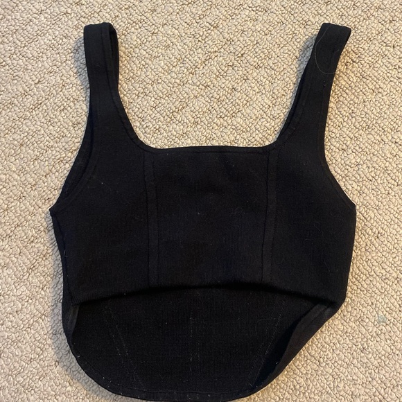 Black corset (like) babaton top - Picture 2 of 3